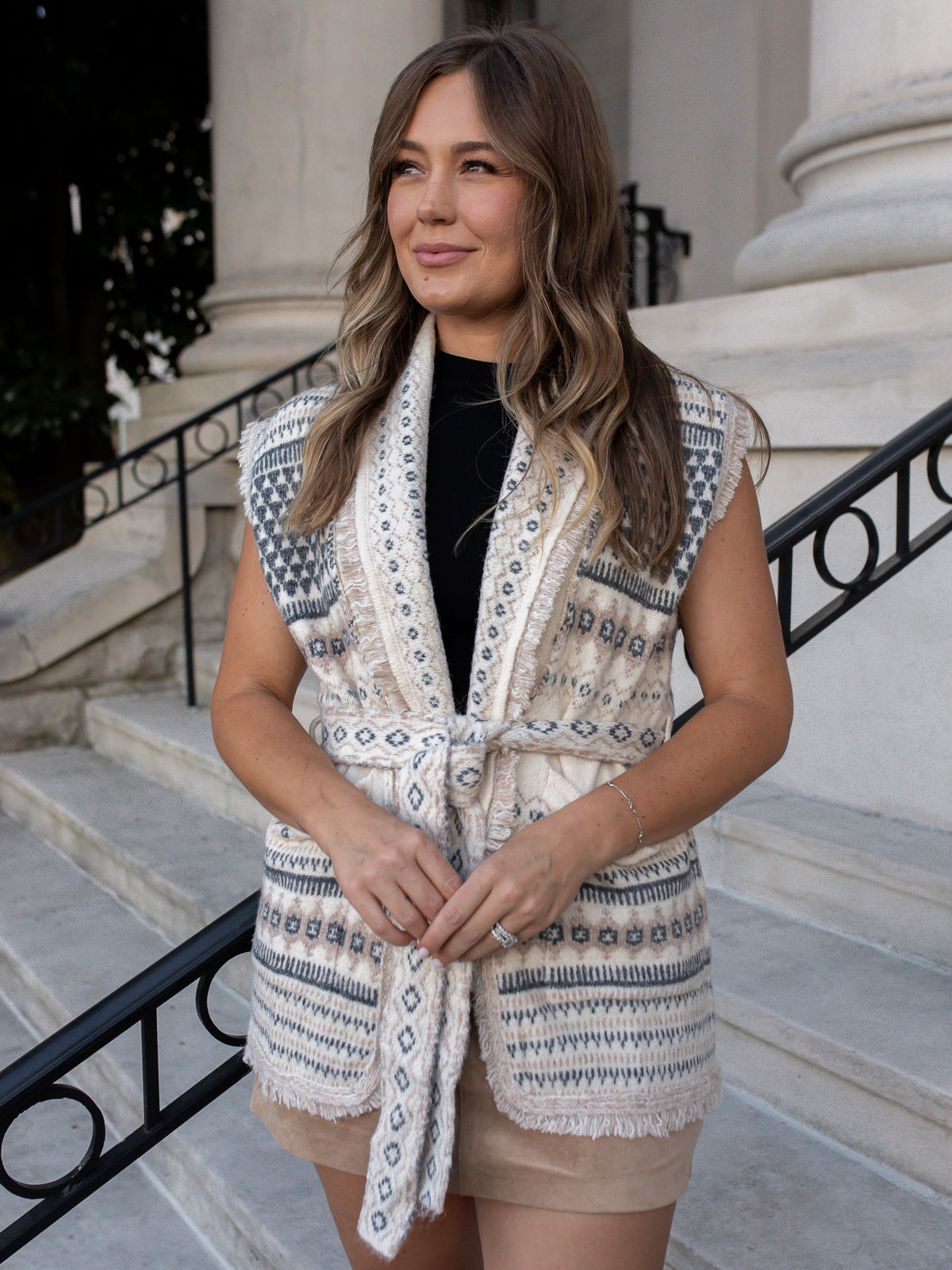sweater vest front view