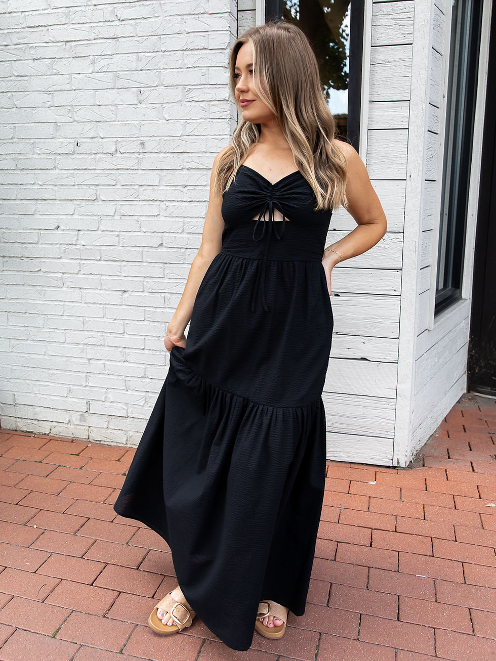 black dress front view