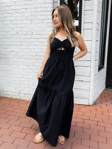 top trend ruched maxi dress - black Black Slinky Knit Ruched Maxi Dress | Womens | X-Large (Available in M, L) | Lulus