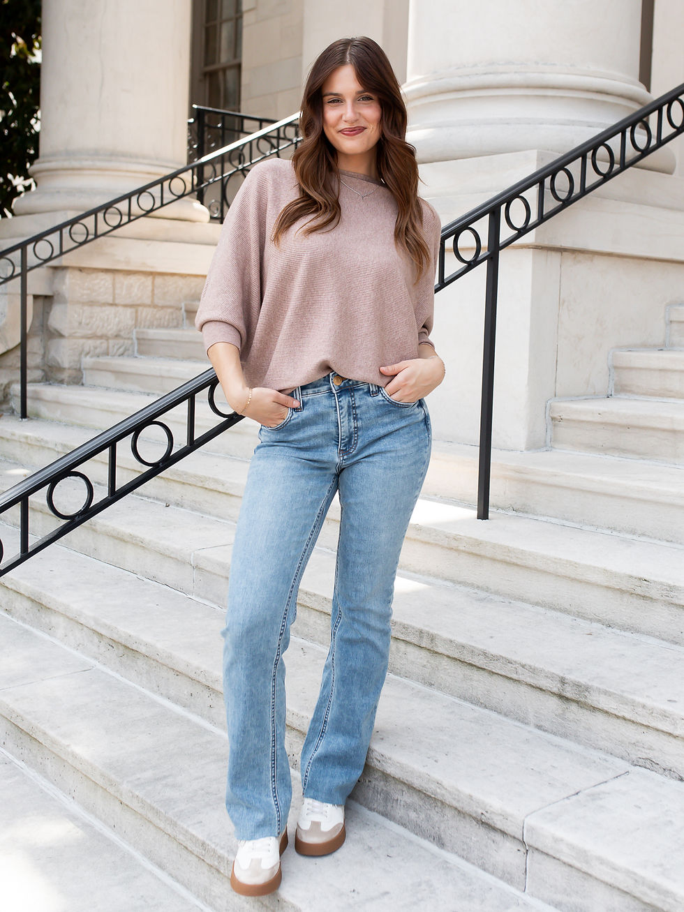 jeans front view