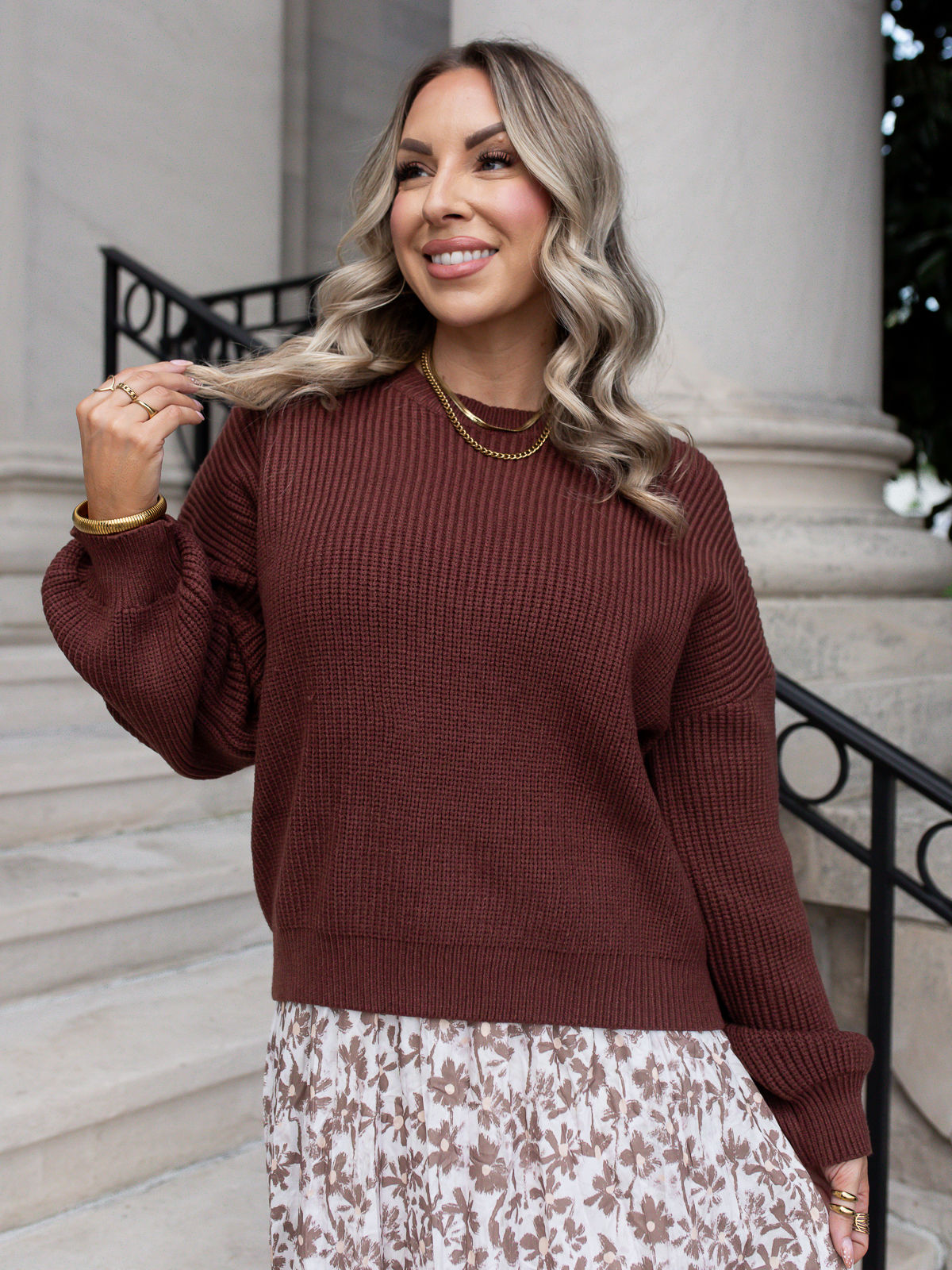 sweater front view