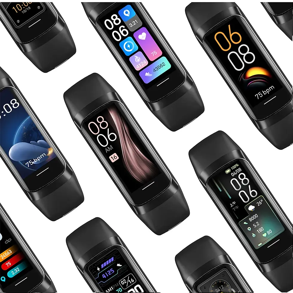 Thumbnail: AMOLED Smartwatch Body Temperature Monitor Fitness Clock Sports 3ATM