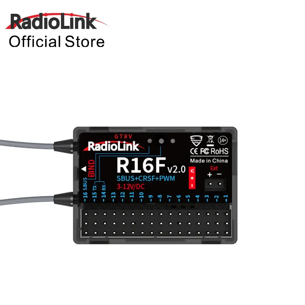 Radiolink R16F 16 Channle RC Receiver Telemetry Built-In Simulator