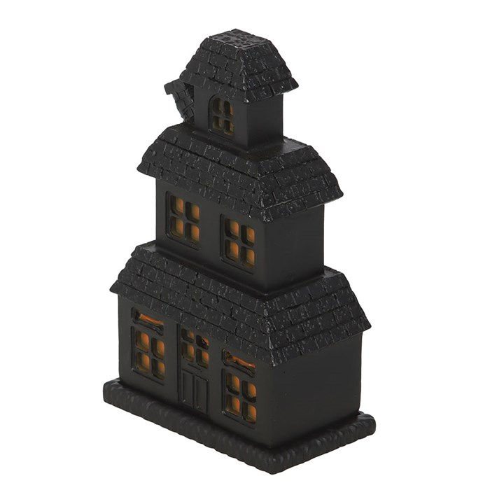 Thumbnail: Black Haunted House Incense Cone Holder