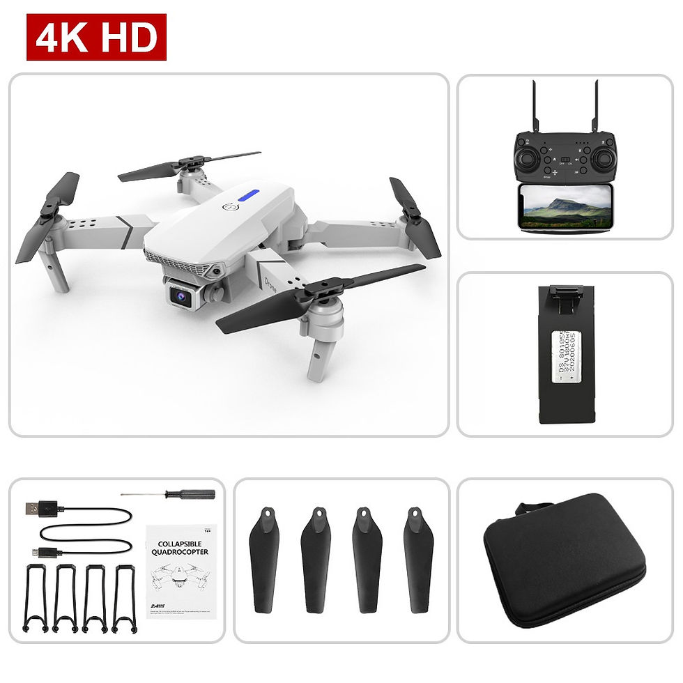 Thumbnail: Flyxinsim Custom E88 Quadcopter Remote Control FPV Wifi Toys Hd GPS Camera