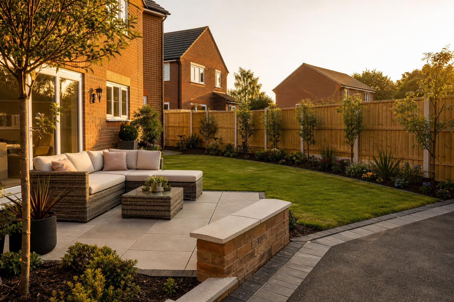 Full garden redesigns in Swindon with phased planning available