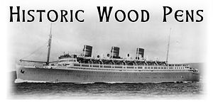 Handturned wooden historic pens by Pittswood Pens