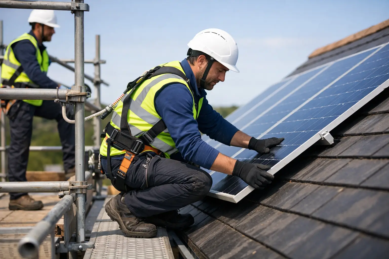 How Solar Installers Use Scaffolds Safely