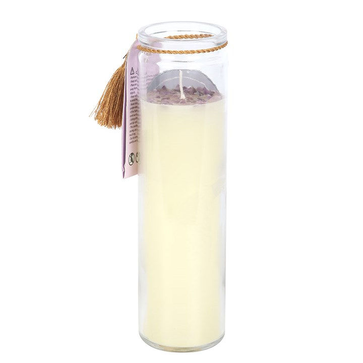 Thumbnail: Selene Goddess Tube Candle with Amethyst Crystals