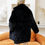 Thumbnail: 2022 Autumn Winter New Women Faux Fur Coat Elegant Fluffy Thick