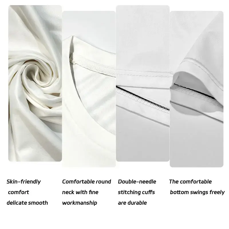 Thumbnail: Retro Men's Button-Down T-Shirt Minimalist Print T-Shirt Loose-Fit Casual
