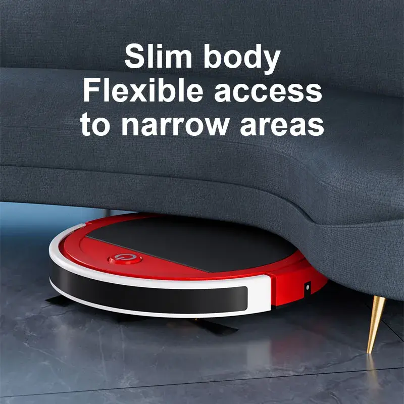 Thumbnail: Rechargeable Automatic Smart Robot 2500Pa Vacuum Cleaner Suction E118HW