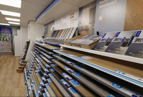 close up of laminate flooring