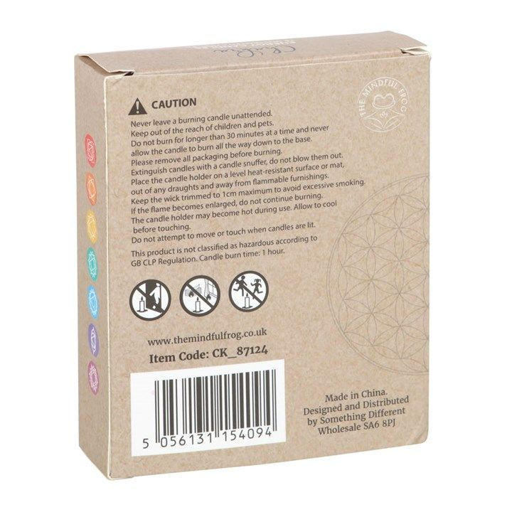 Thumbnail: Pack of 14 Unscented Chakra Energy Candles