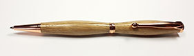 Hand-turned Slimline twist ballpoint pen in Church oak wood by Pittswood Pens.jpg