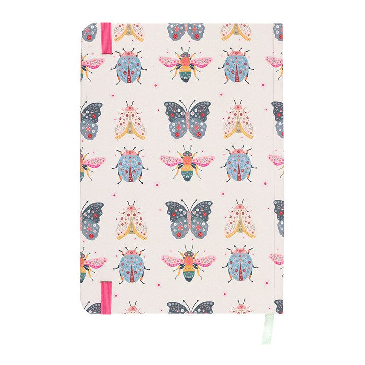 Thumbnail: Floral Bug Print A5 Notebook