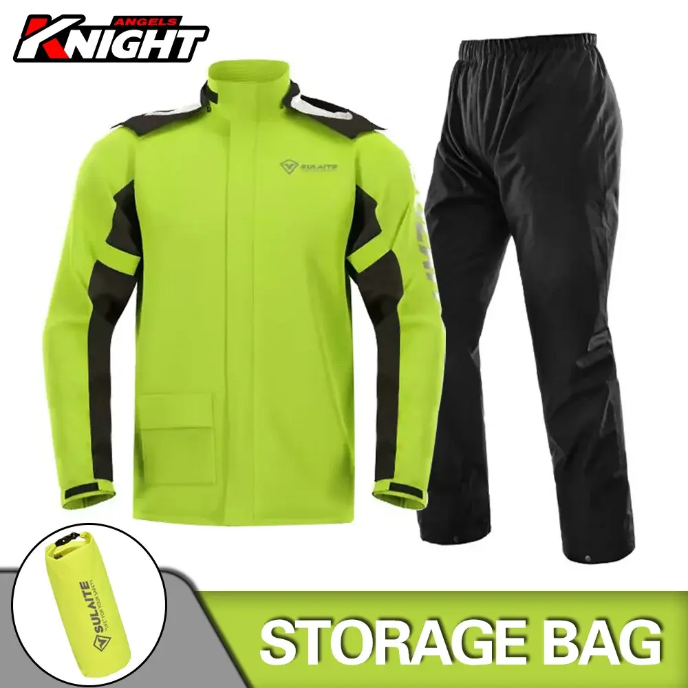 Motorcycle Raincoat Suit Rainstorm Prevention Jacket Pants Camping Hiking