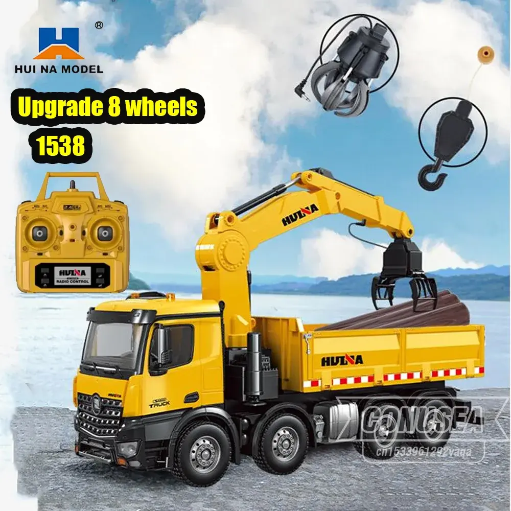 HUINA 1538 RC Car 26CH Tractor Upgrade 1575 1/14 Remote Control Alloy