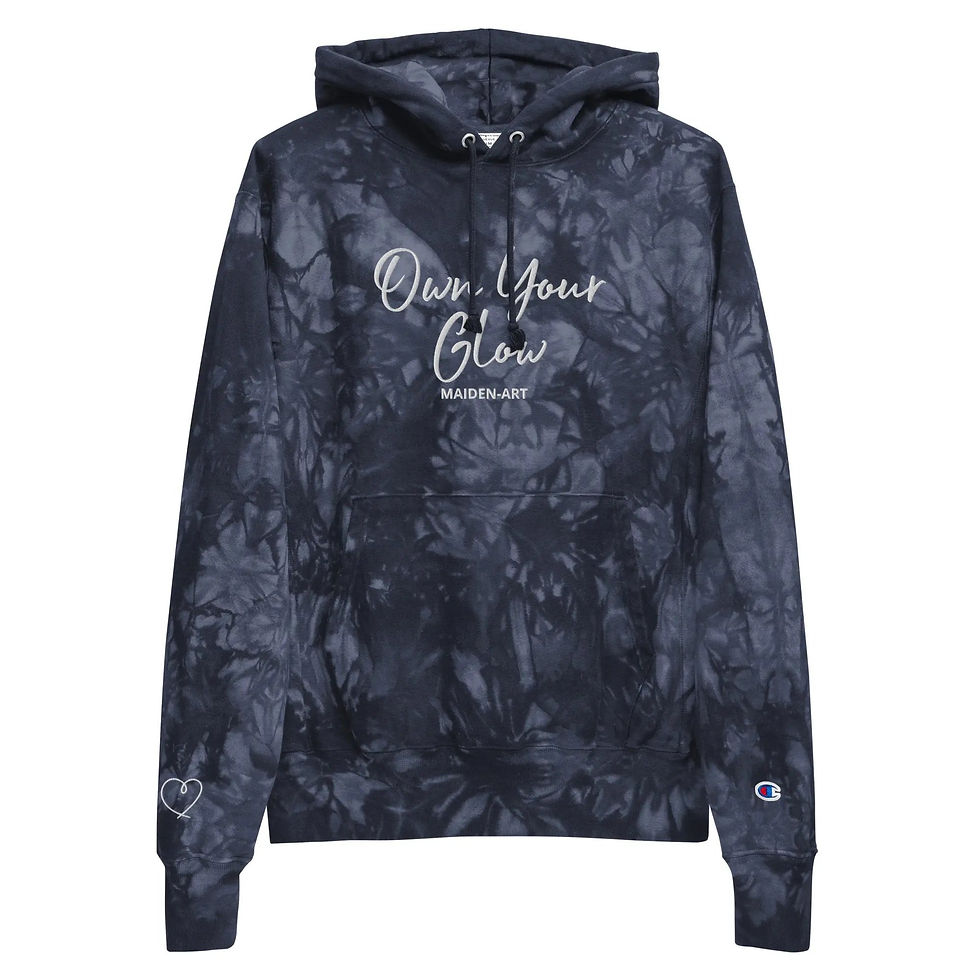 Thumbnail: Own Your Glow Unisex Champion Tie-Dye Hoodie With Embroidery | Champion Hoodie