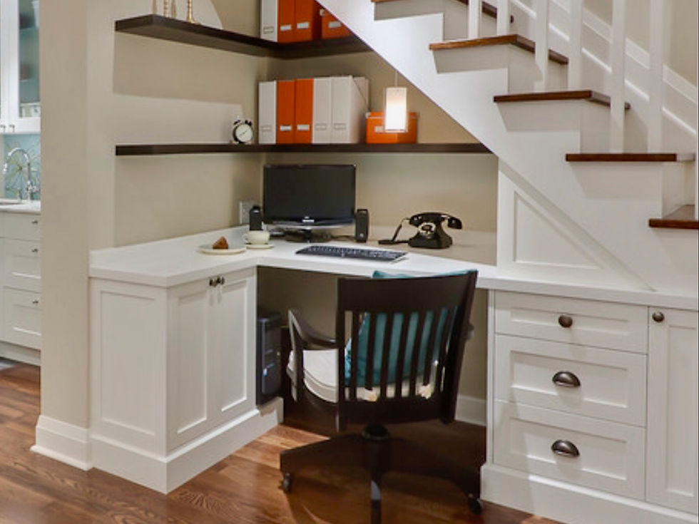 Under-stair office space