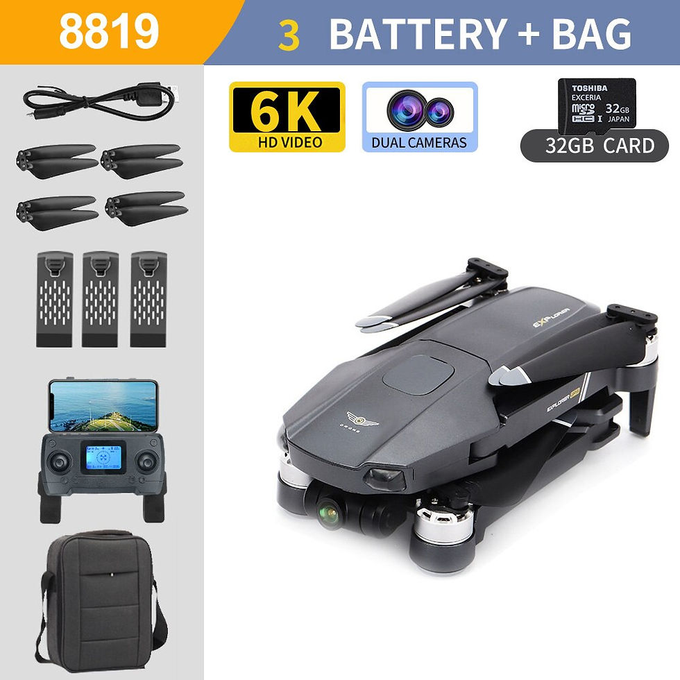 Thumbnail: Profesional Drone GPS 5G 3-Axis Gimbal 6K UHD Camera Support TF Card