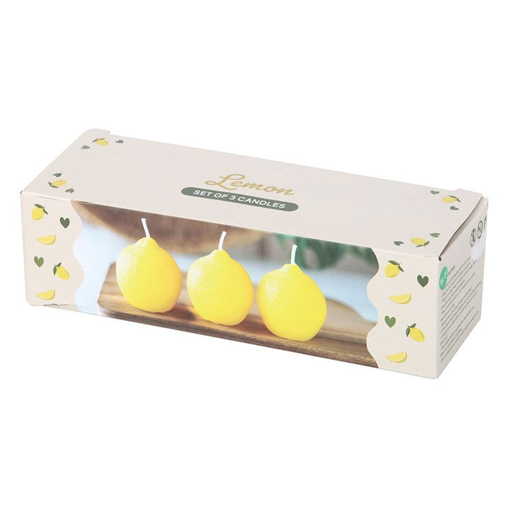 Thumbnail: Set of 3 Lemon Shaped Candles
