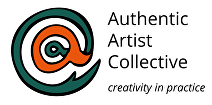authentic artist collective logo and name and tag-