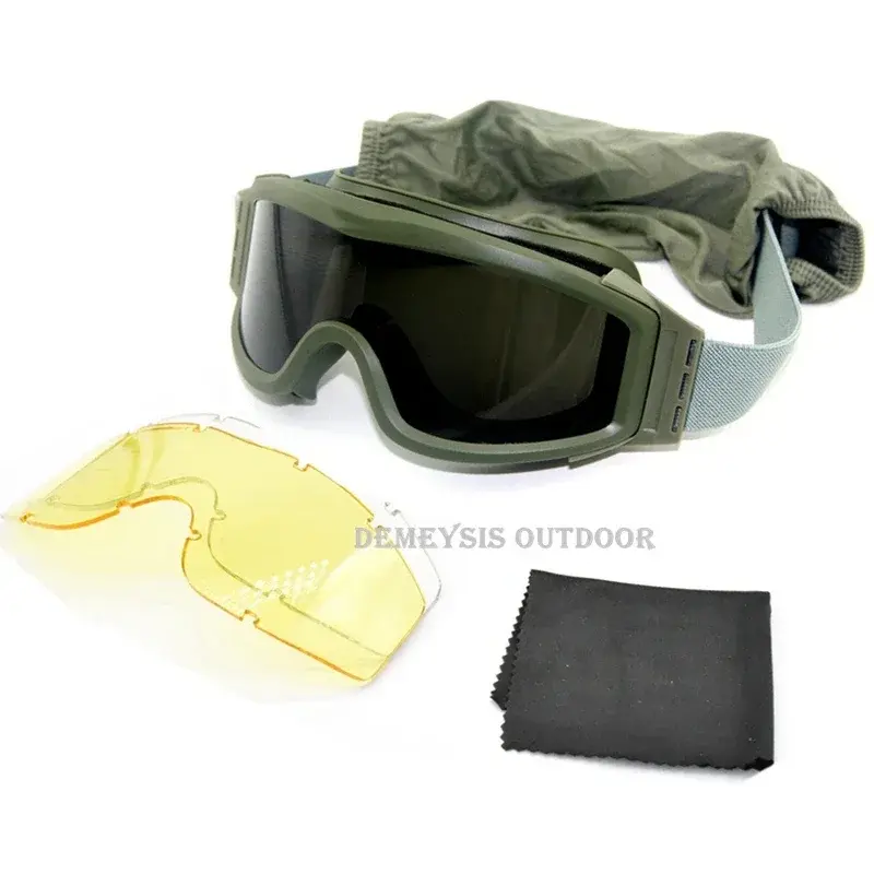 Thumbnail: Airsoft Tactical Goggles Shooting Glasses Motorcycle Windproof Paintball CS