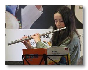 Andrew Littlewood was teaching this student Grade 5 when she performed in a Roundhay Music concert in Leeds