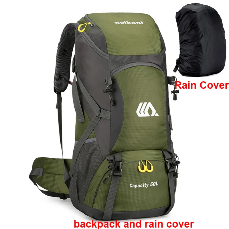 Thumbnail: 50L Travel Backpack Camping Men Large Hiking Bag Tourist Rucksack Waterproof Out
