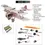 Thumbnail: Free Shipping RC Airplane Ultra-Micro Balsawood Aircraft Light Laser-Cut