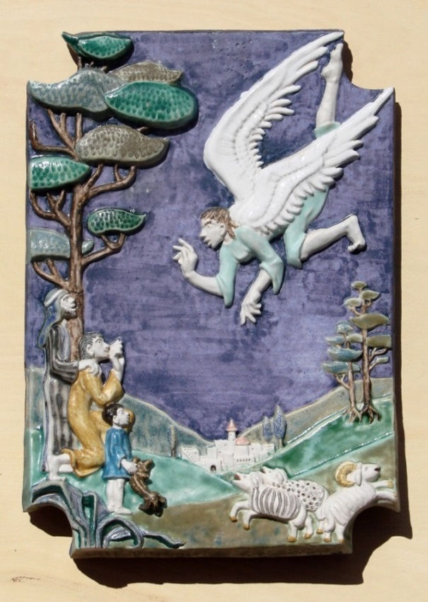 Shepherds in the Fields, Soneware 44x32cm.£150