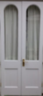 Curved French doors to match existing windows