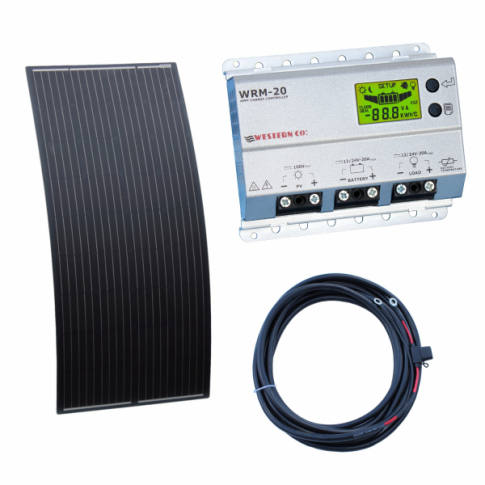 DISCOUNTED 180W 12V/24V Semi-flexible solar charging kit for boats, campervans a