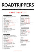 Camp Check List