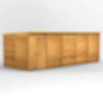 Thumbnail: 20x8 Power Overlap Pent, No Windows, Double Doors