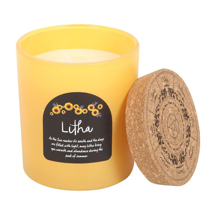 Thumbnail: Litha Wildflower Wheel of the Year Candle