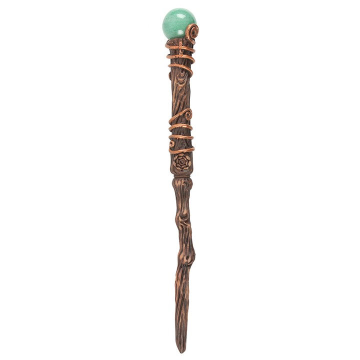 Thumbnail: Abundance Green Aventurine Crystal Wand with Pouch