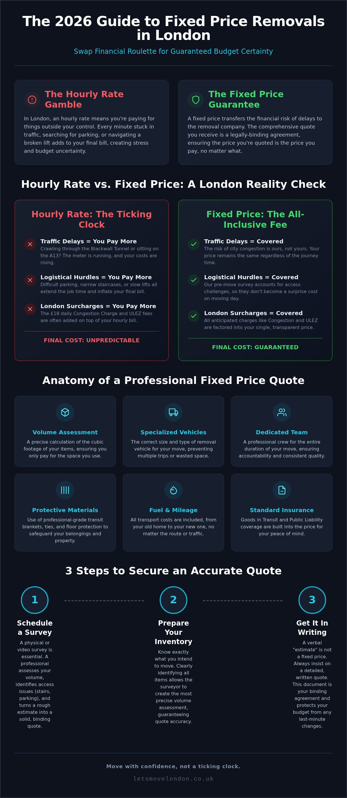 Fixed price removals london