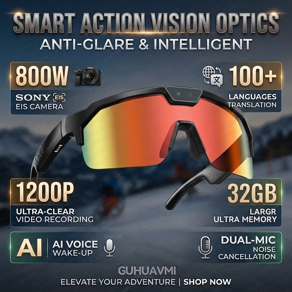 Thumbnail: 2026AI Smart Glasses Men With ChatGPT Voice Assistant 3000W Photo 1200P