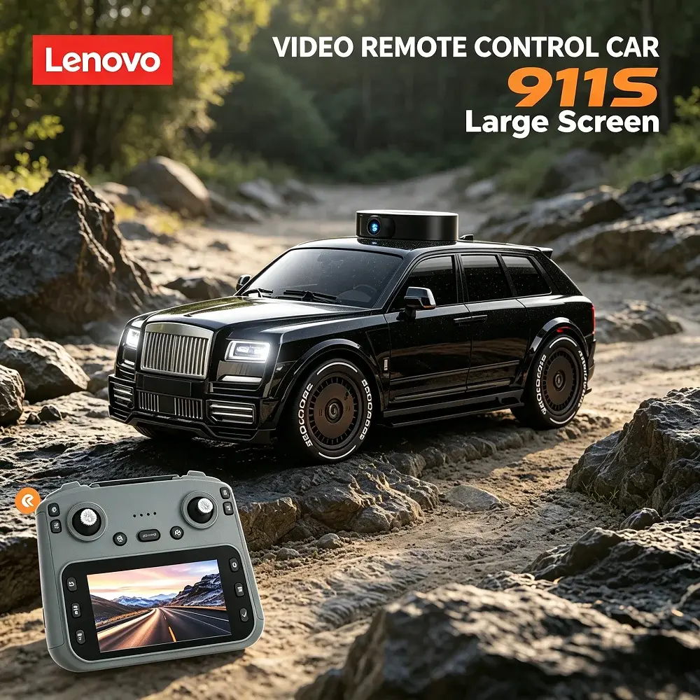 Lenovo 911S 8K HD Camera RC Car 4.3" Large Screen One-Click Drift LED Light