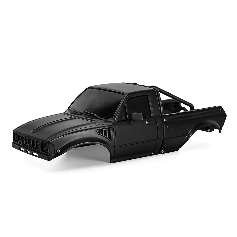Thumbnail: INJORA IR60-24 Pickup Hard Body Shell With Bed Rack for 1/24 RC Crawler Axial