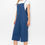 Thumbnail: Cropped Bottom Wide Leg Oversized Jumpsuit - Blue