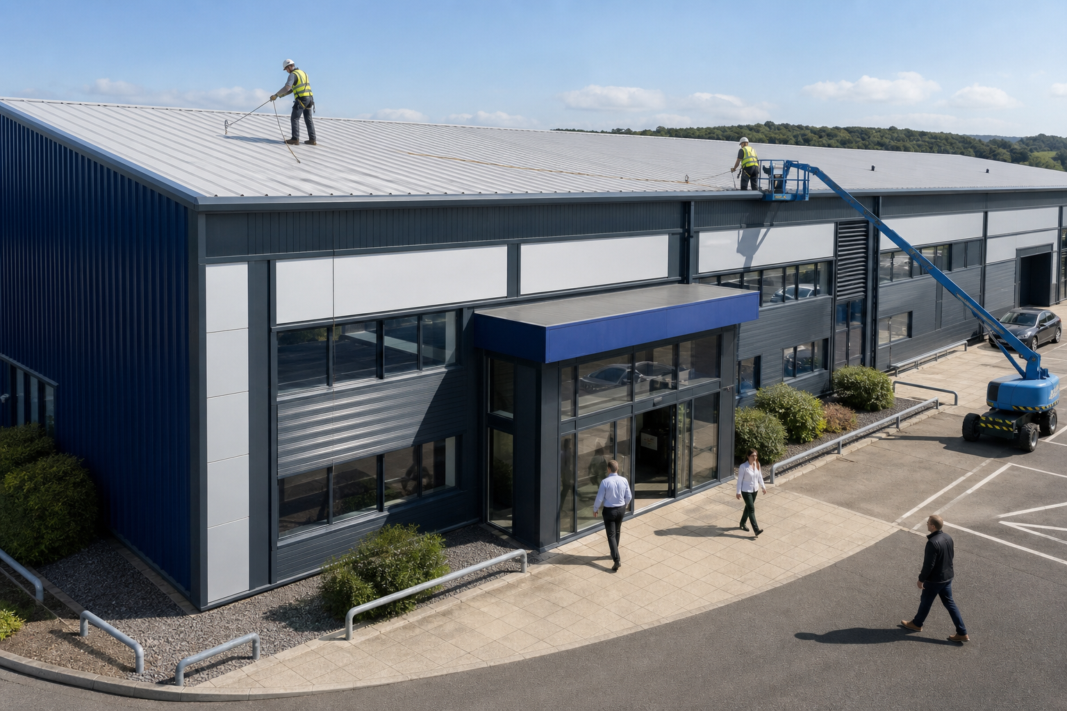 Commercial roof repairs and cladding services by specialists in Yorkshire