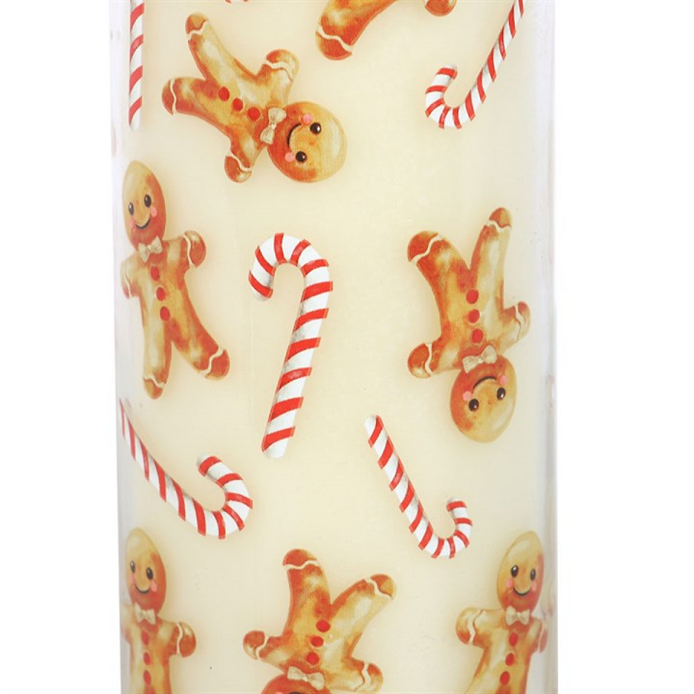 Thumbnail: Candy Cane Warm Gingerbread Tube Candle