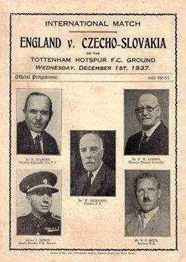 England v Czechoslovakia 1937