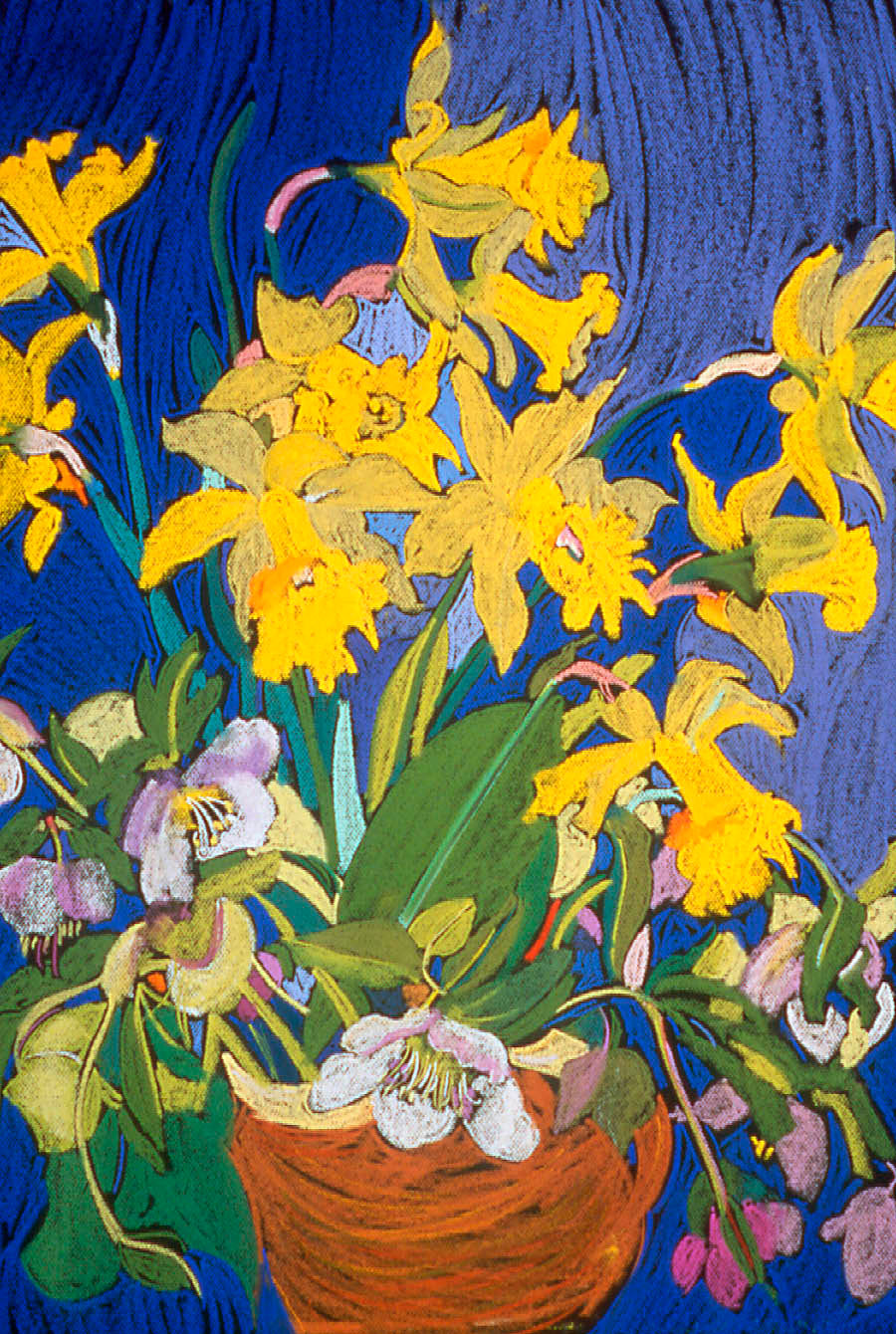 Daffodils Jug Pastel