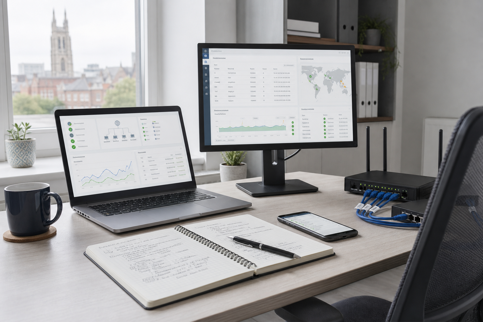 DNS configuration in Worcester with hosting coordination
