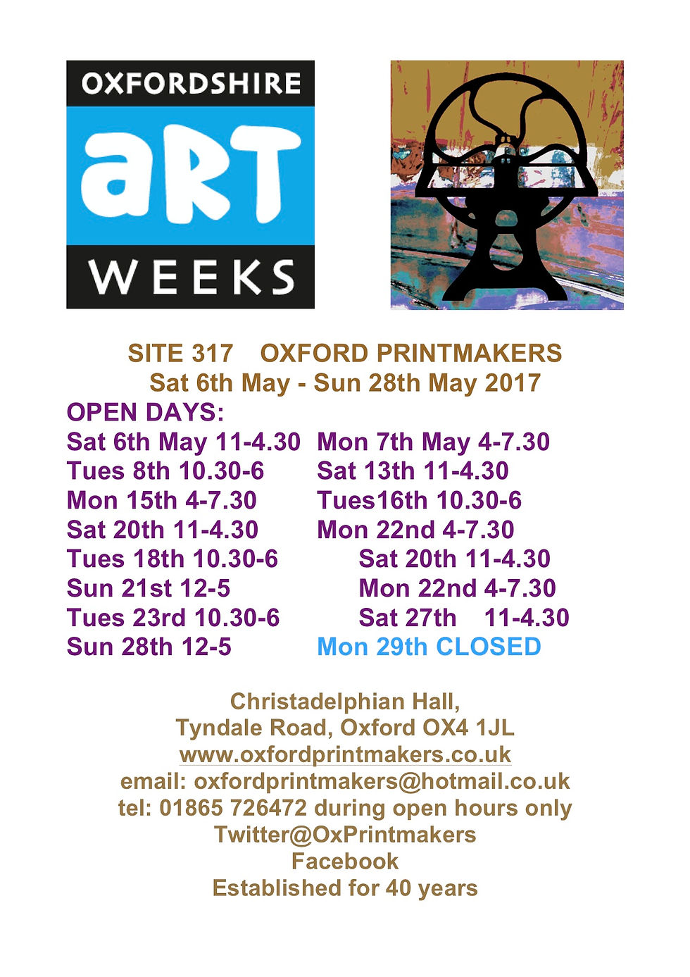 Artweeks A4 poster 2017 OPC