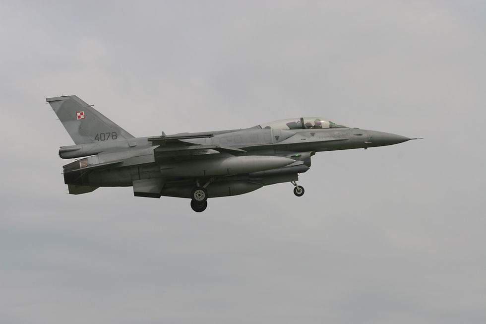 General Dynamics F-16D, Polish Air Force (photo copyright C Collins)